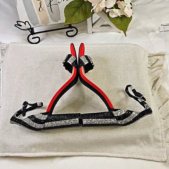 INC Black Red Stiletto Heels Elegant Wear Office wear Career Wedding - Picture 10 of 16